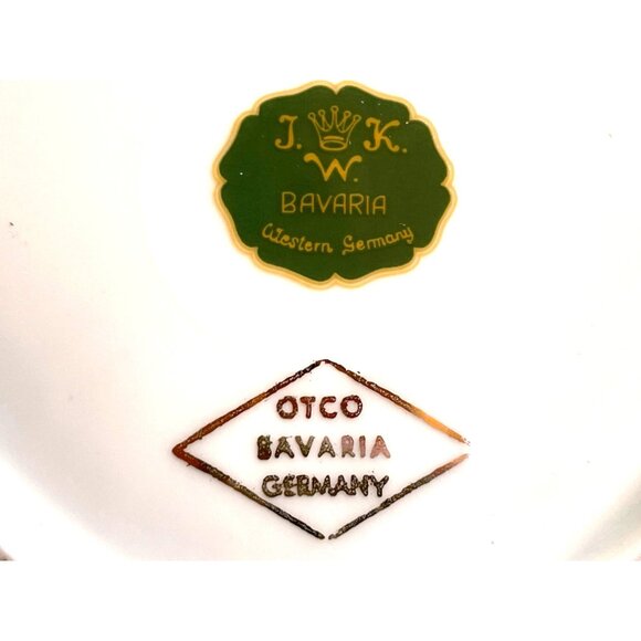 Cup Saucer Western Germany Sea Shore Shells Made in OTCO Bavaria West Germany - Picture 6 of 9